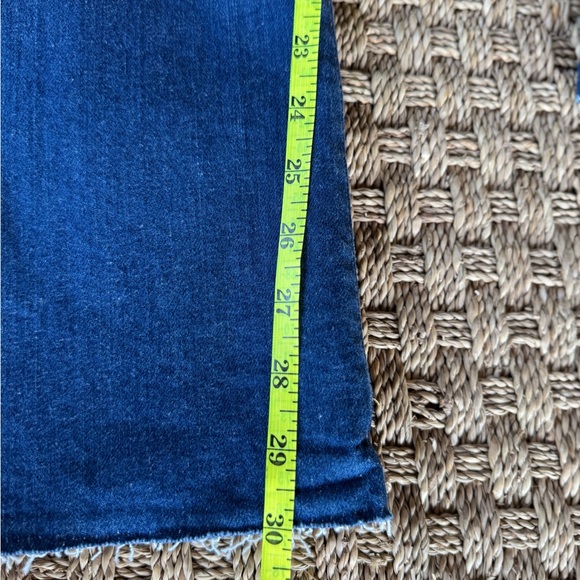 Loft the boot raw hem Stylish Blue Denim Jeans Sz 10 - Picture 9 of 11